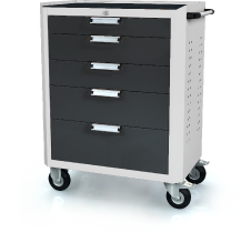 Trolley DVU 968 x 765 x 500 - basic - 5x drawers